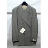 GENTS CROMBIE TWO PIECE GREY CHECK WOOL AND CASHMERE SUIT, new and with swing tag, TOGETHER WITH