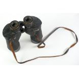 PAIR OF SQUARE D COMPANY 7 X 50 U.S NAVY MILITARY ISSUE FIELD BINOCULARS, MARK 21, F.S.S.C 88-B-320