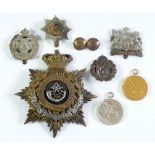 SELECTION OF MILITARY BADGES AND MEDALLIONS, including late Nineteenth or early Twentieth Century
