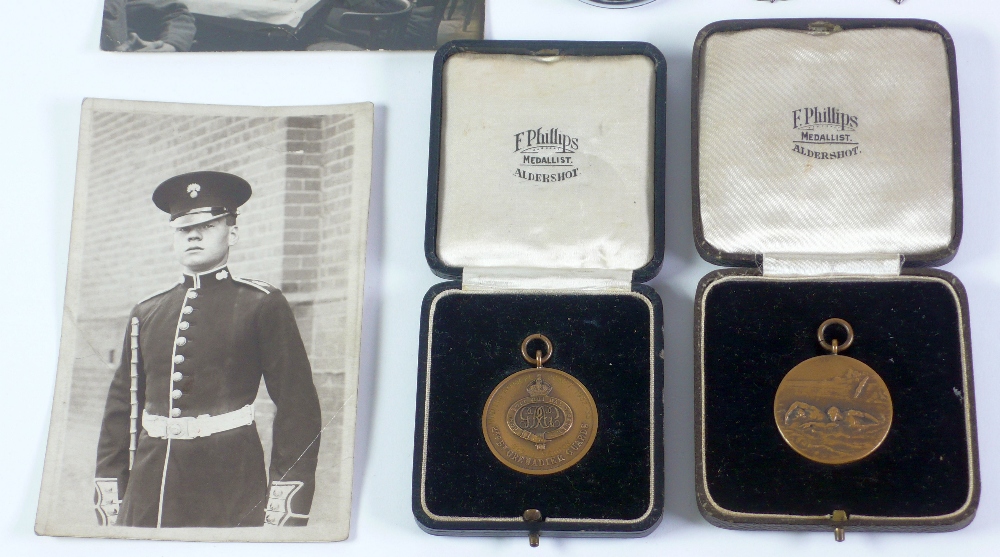 FOUR GRENADIER GUARDS SPORT MEDALLIONS AWARDED TO JOSEPH SEDDON OF LEIGH IN LANCASHIRE,  CIRCA - Image 2 of 2