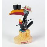 ROYAL DOULTON CHINA GUINNESS SEASIDE TOUCAN, 6" (15.2cm) high, no.1237/2,000, WITH CERTIFICATE