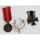 GERMAN, WORLD WAR II EASTERN FRONT SERVICE MEDAL, the reverse with inscription Winterschlacht