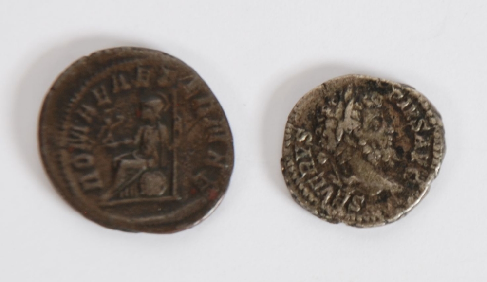 ROMAN SILVER DENARIUS - SEPTIMUS SEVERUS AND ANOTHER  PHILLIPS  I both VF (2) - Image 2 of 2