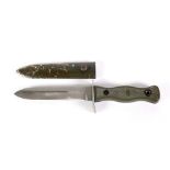 EAST GERMAN HSK70 MID TWENTIETH CENTURY FIGHTING KNIFE, with 5 1/2" (14cm) single edge blade,