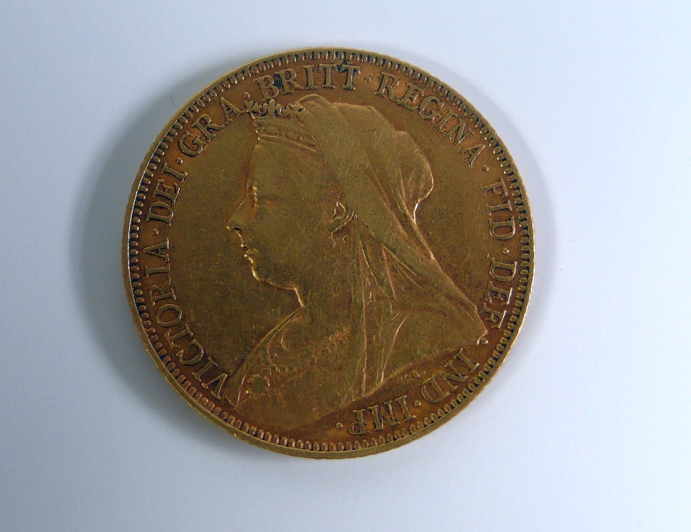 VICTORIA GOLD SOVEREIGN 1901, good - Image 2 of 2