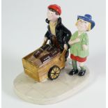 ROYAL DOULTON CHINA MILLENNIUM COLLECTIBLES THE BISTO KIDS, 4 ½" (11.5cm) high, printed marks, no.