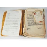 QUANTITY OF EPHEMERA RELATING TO POST WWII ALLIED OCCUPATION OF GERMANY, documents and letters