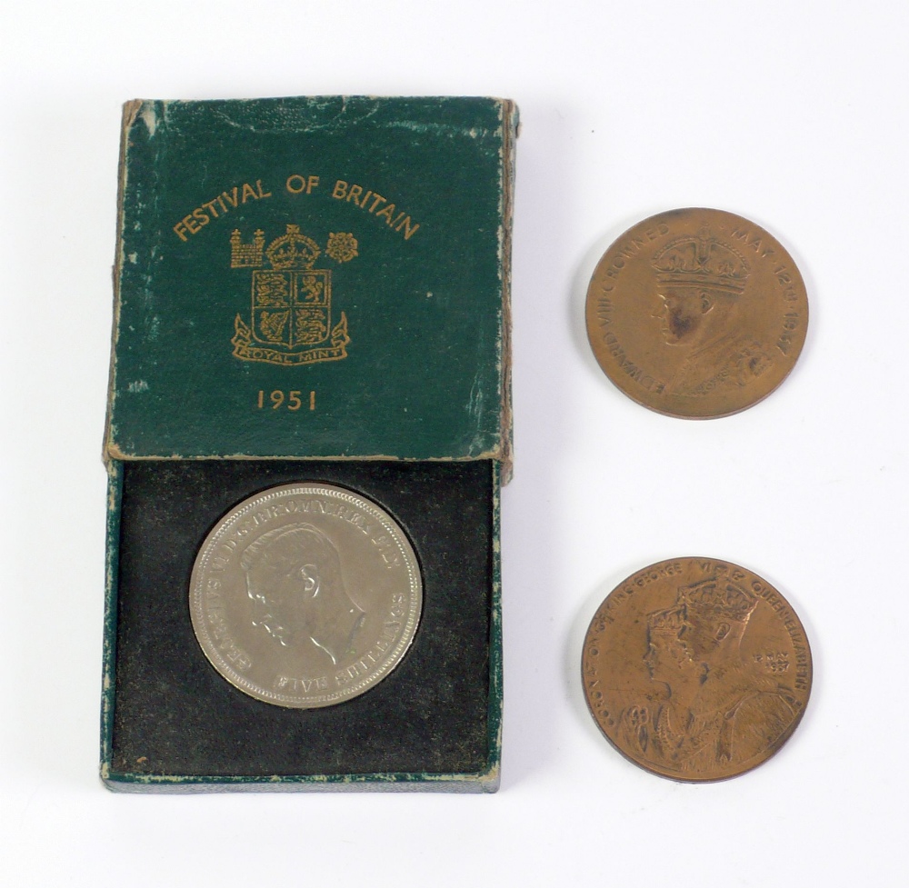 EDWARD VIII GILT METAL CORONATION MEDALLION for May 12th 1937, reverse embossed United British