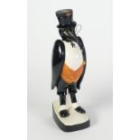 ROYAL DOULTON, OLD CROW KENTUCKY STRAIGHT BOURBON WHISKEY, 100 PROOF, CHINA FLASK, crow form with