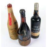 TWO BOTTLES OF CANTNE VILLADORIA RISERVA BAROLO, 1971 AND 1980 (with wax seals) TOGETHER WITH A