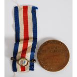 TWENTIETH CENTURY BRONZE MEDALLION 'ARMY RIFLE ASSOCIATION - BRITISH ARMIES IN FRANCE - FOR SKILL