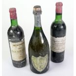 BOTTLE OF BARON PHILLIPE DE ROTHCHILD MOUTON-CADET, BORDEAUX, 1972 aged bottle of Chateau Cissac
