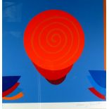 •TERRY FROST (1915-2003)  ARTIST SIGNED SCREEN PRINT  'Orange and Blue Space' Signed and numbered