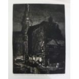 •NORMAN C JAQUES (1926 - 2014) TWO ARTIST SIGNED BLACK AND WHITE ETCHINGS WITH AQUATINT 'Royal