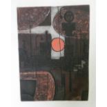 •NORMAN C JAQUES (1926 - 2014) TWO ORIGINAL ETCHING WITH COLOURED AQUATINT 'House Fire', signed in