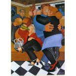 •BERYL COOK  ARTIST SIGNED COLOURED LITHOGRAPH  'Shall we Dance', an edition of 650  Signed and