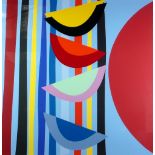 •TERRY FROST (1915-2003) ARTIST SIGNED COLOURED SCREEN PRINT  'Vertical Rhythm II', an edition of 85