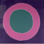 •TERRY FROST (1915-2003) A WOODCUT EDITION IN PINK, PURPLE AND TEAL GREEN  'Orchard Tambourine'