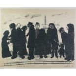 •LAURENCE STEPHEN LOWRY (1887-1976) LITHOGRAPH  'Shapes and Sizes'  An edition of 75, signed and