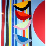 •TERRY FROST (1915-2003) ARTIST SIGNED COLOURED SCREEN PRINT  'Vertical Rhythm II',  an edition of