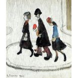 •L.S. LOWRY (1887-1976) ARTIST SIGNED COLOUR  PRINT  'The Family' an edition of 850, guild stamped