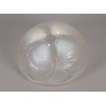 1930's R. LALIQUE COQUILLES PATTERN OPALESCENT GLASS BOWL, etched signature 'R. Lalique France'