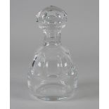 BACCARAT CUT GLASS DECANTER AND STOPPER, 8 ½" (21.5cm) high