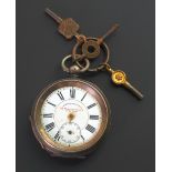 J.G. GRAVES, SHEFFIELD "THE MIDLAND LEVER" SWISS MADE SILVER CASED OPEN FACED POCKET WATCH,