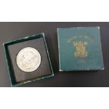GEORGE VI FESTIVAL OF BRITAIN 1957 CASED CROWN COIN AND ELEVEN ELIZABETH II CROWN COINS