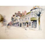 CECIL ALDIN ARTIST SIGNED COLOUR PRINT 'The Kings Head, Chigwell' 11 3/4" x 15 1/2" (30cm x 39.5cm)