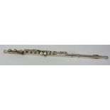 PRIMA SANKYO SILVER SONIC FLUTE (Tokyo), numbered 7663, 26 1/2" (67.5cm) long