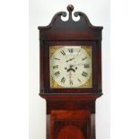 EARLY NINETEENTH CENTURY OAK AND MAHOGANY LONGCASE CLOCK, signed Thomas William Hay, Shrewsbury,