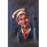 EARLY TWENTIETH CENTURY (PROBABLY ITALIAN)  PAIR OF OIL PAINTINGS ON CANVAS Portraits of an