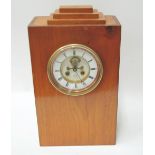 BENNETT, CHEAPSIDE, LONDON EIGHT DAY MANTEL CLOCK, movement in later mahogany case, the 5" two