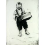 •HAROLD RILEY (b.1934)  ARTIST SIGNED PRINT AFTER A CHARCOAL DRAWING Numbered 50/50 'A Child of