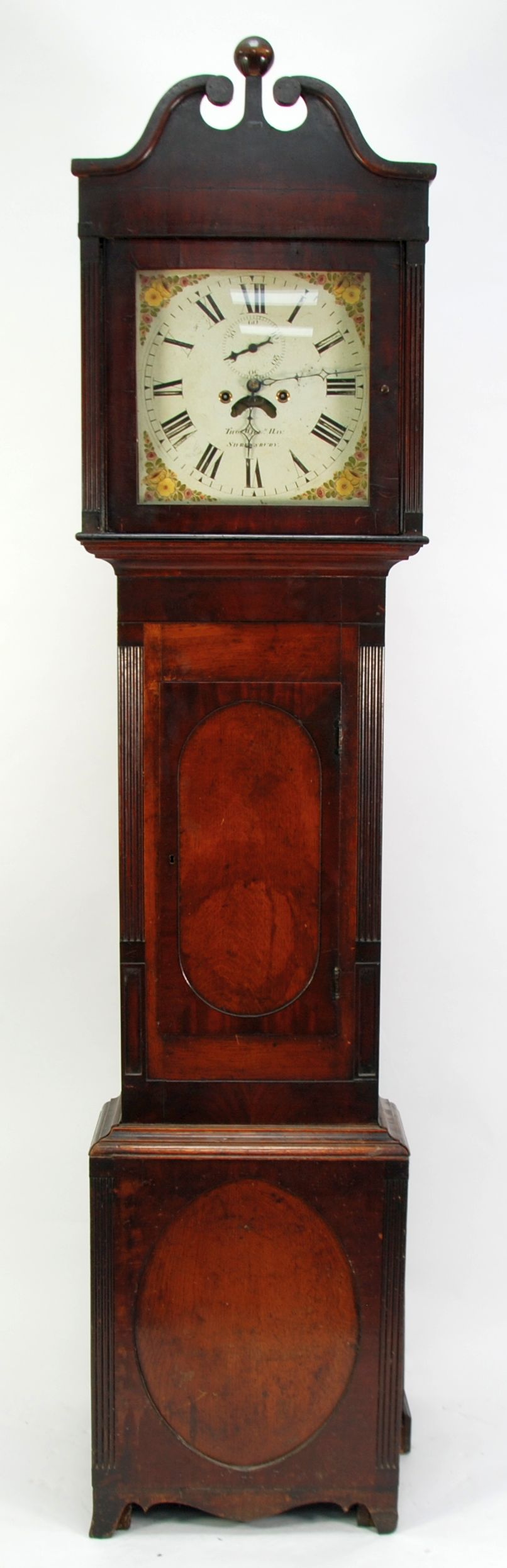 EARLY NINETEENTH CENTURY OAK AND MAHOGANY LONGCASE CLOCK, signed Thomas William Hay, Shrewsbury, - Image 2 of 2