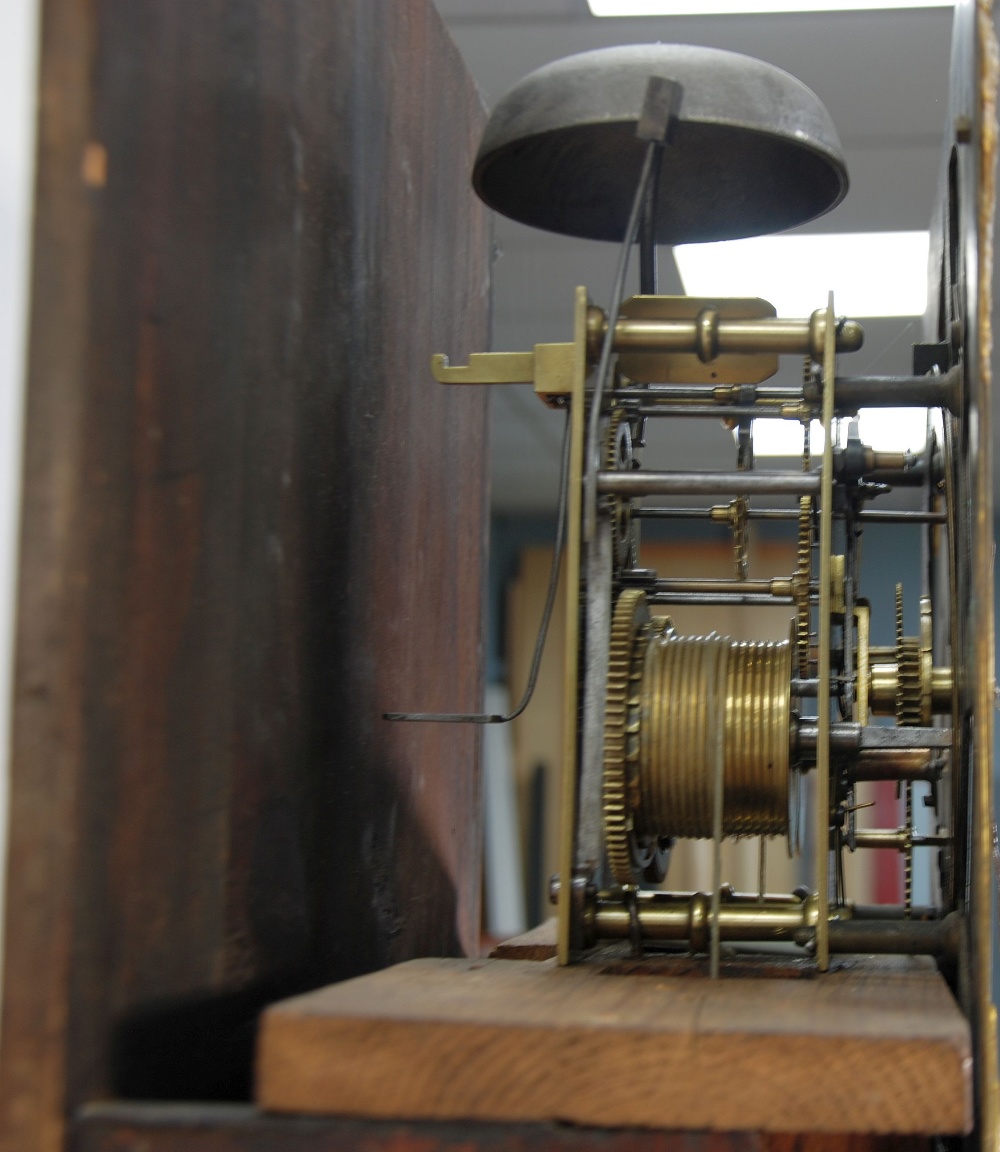 LATE EIGHTEENTH CENTURY MAHOGANY LONGCASE CLOCK, signed Lassel Park, the 13" brass dial with - Image 6 of 6