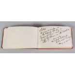 1920s AUTOGRAPH BOOK, including signatures and dedications from CHARLIE CHAPLIN, CECIL B. DE