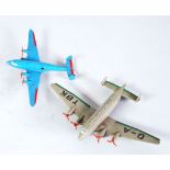 DINKY TOYS DIE CAST GIANT HIGH SPEED MONOPLANE No 627, grey green, wing markings GA TBK minor losses