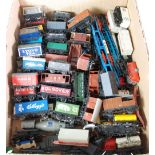 GOOD SELECTION OF GOODS ROLLING STOCK VARIOUS MAKERS, includes two ten wheel bogy wagons with GEC