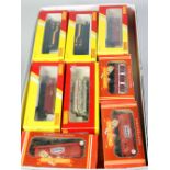 NINE HORNBY RAILROAD MINT AND BOXED ITEMS OF GOODS ROLLING STOCK viz Shell Petrol tanker R6371 x