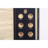 The Churchill Centenary Medals, A Limited edition bound set of 24 silver gilt medals, minted by John