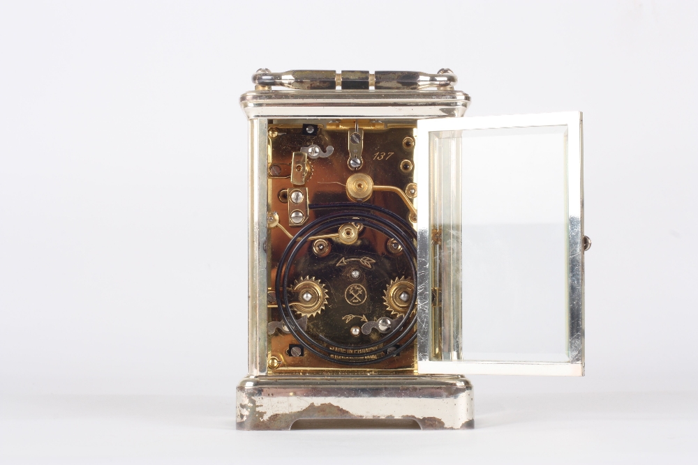 A Modern French repeating clock with alarm, by L’Epee, with Roman numerals, subsidiary dial, and - Image 2 of 2