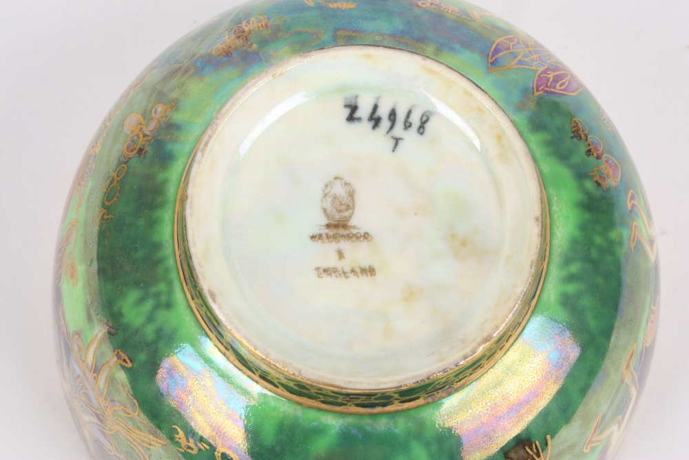 A Wedgwood Fairyland lustre bowl by Daisy Makeig Jones, circa 1920, pattern number Z4968, the body - Image 4 of 4