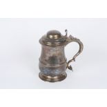 A George II silver tankard, hallmarked London 1751, with makers initials for Thomas Whipham, of