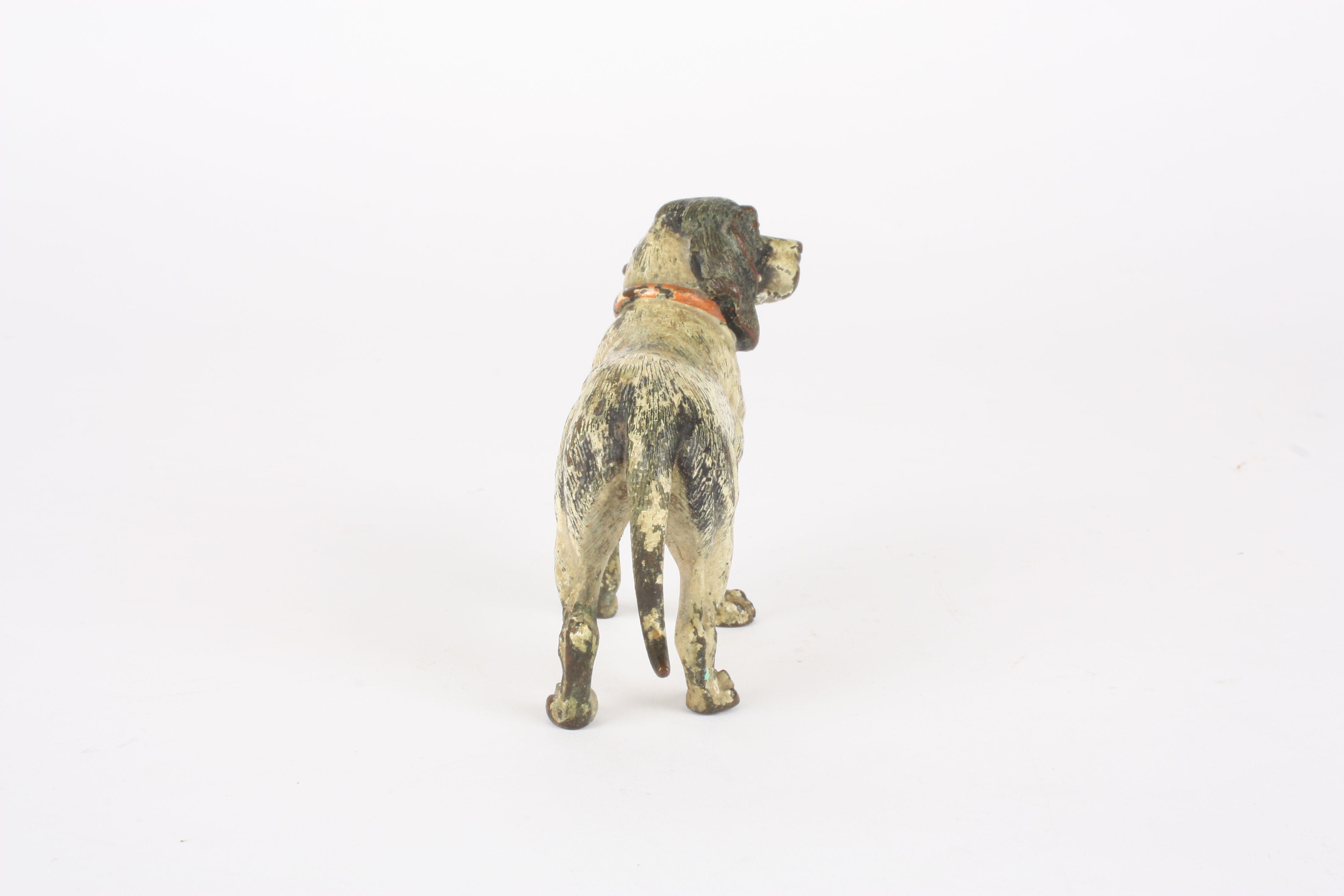 An Austrian cold painted figure of a spaniel
in the manner of Bergman, realistically painted in a - Image 4 of 4