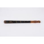 A Victorian painted Special Constable's truncheon by William Parker
with painted Royal VR cypher and