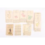A collection of Geographical playing cards entitled 'Geographical Snip Snap Or, a description of the
