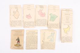 A collection of Geographical playing cards entitled 'Geographical Snip Snap Or, a description of the