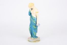 A Royal Worcester porcelain figure 'Sorrow' by James Hadleyformed as a young semi-nude woman in a